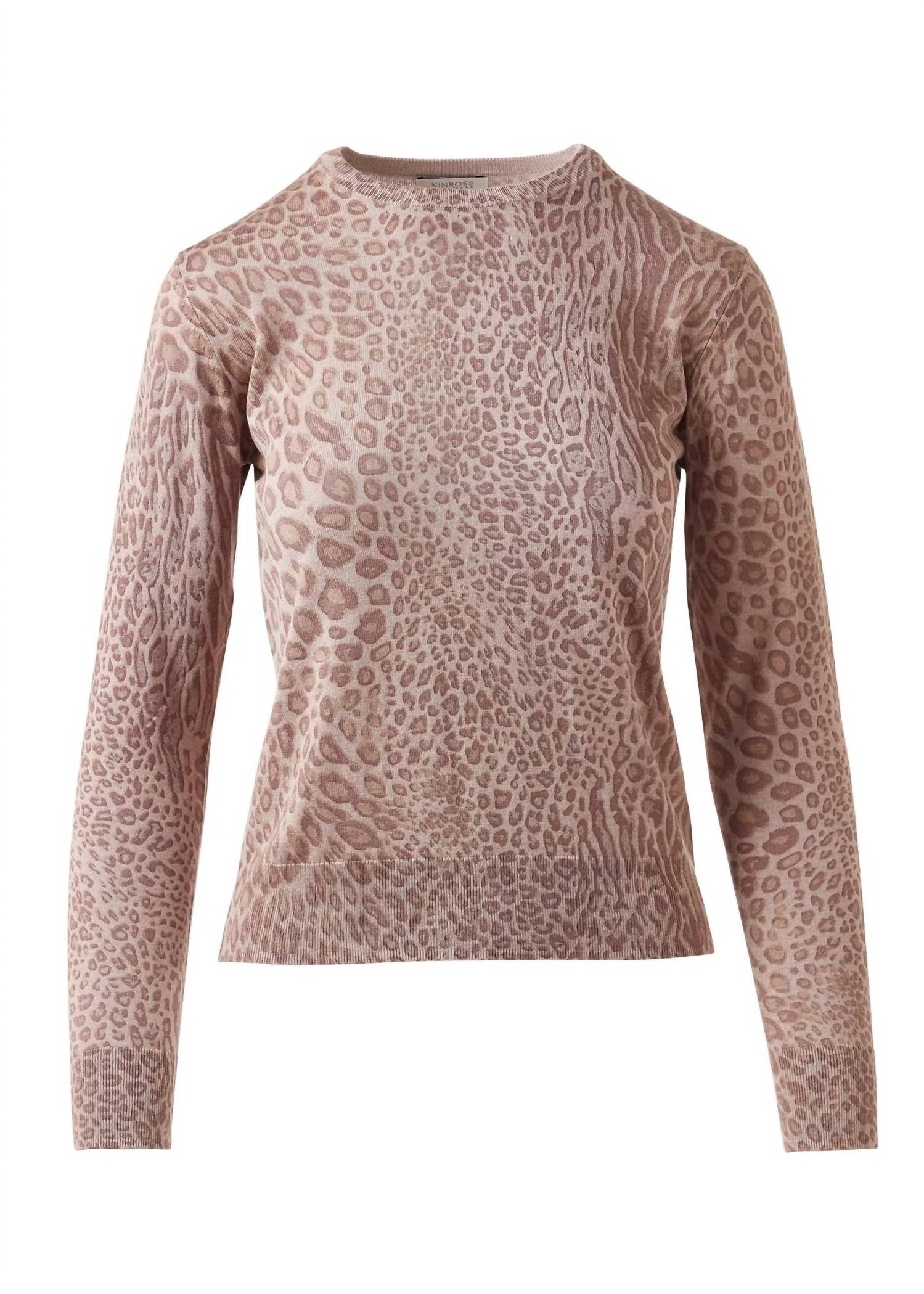 Kinross - Leopard Print Crew Top