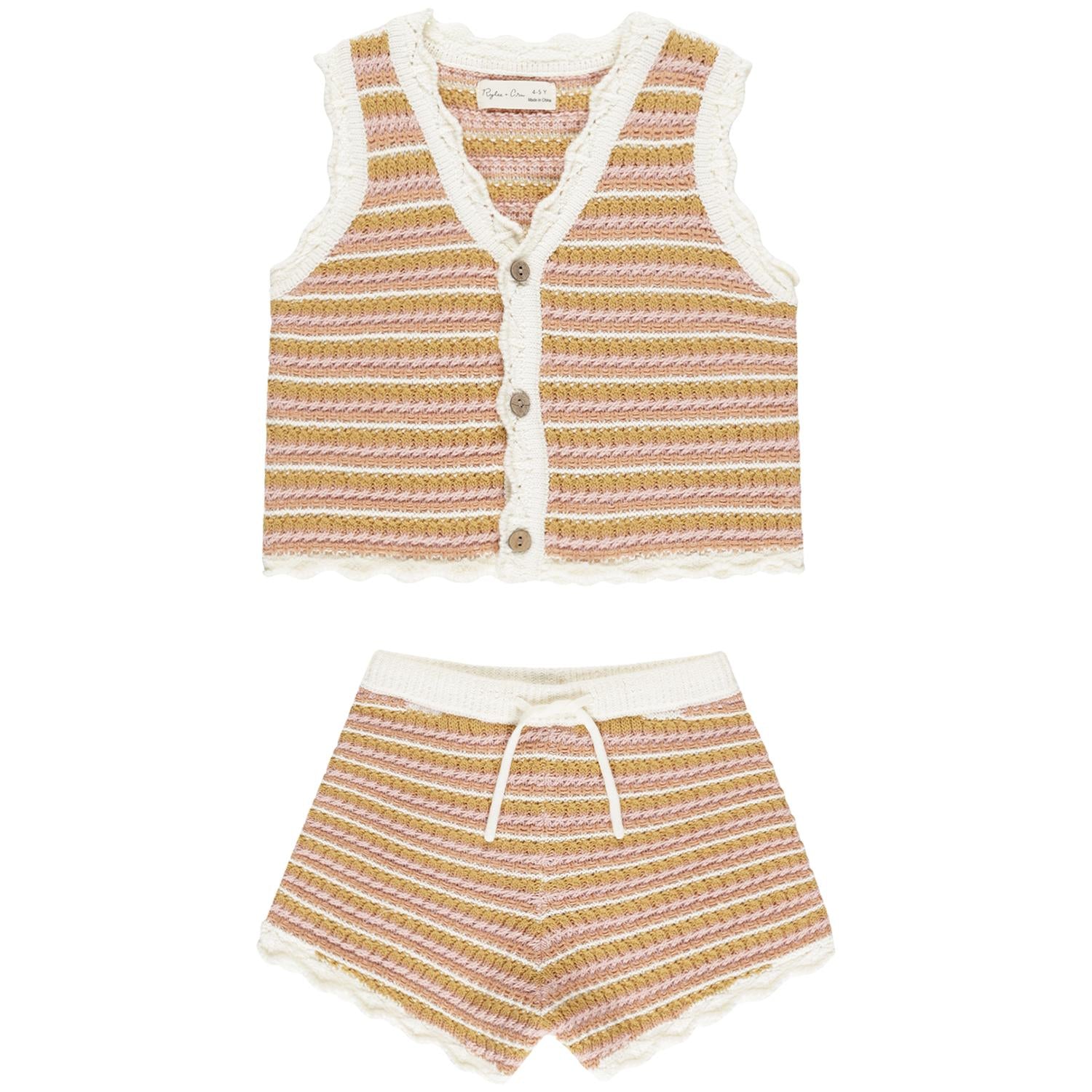 Rylee + Cru - Girl's Scallop Crochet Set