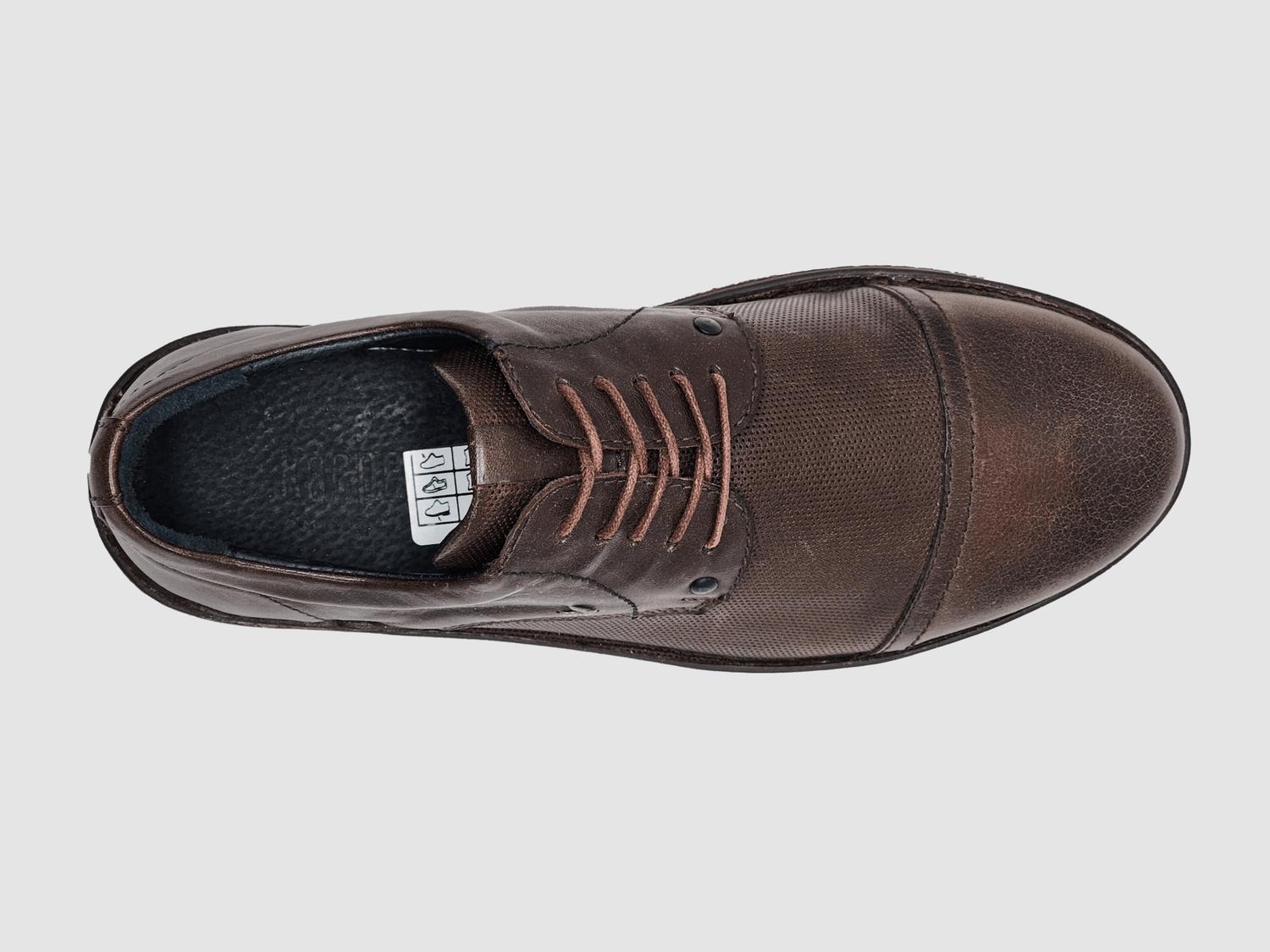 Kcr Group - Men's Derby Toe-cap Leather Dress Shoes