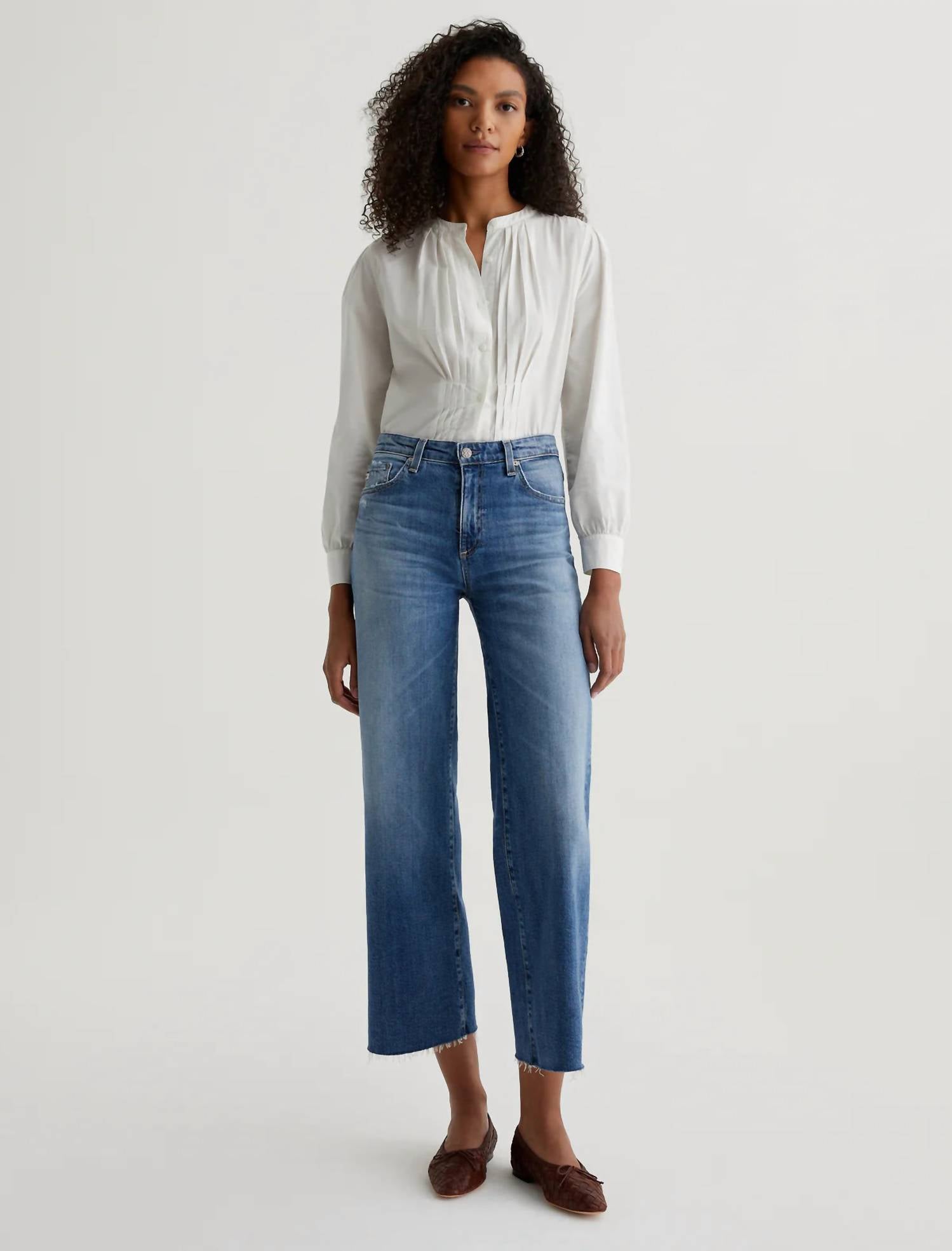 Ag Jeans - Saige Wide Leg Crop Jeans