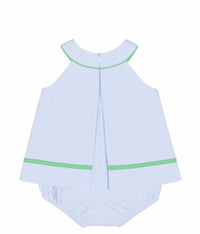 Florence Eiseman - Girls Golf Cart Seersucker Romper
