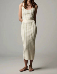 Hevron - Peony Knit Skirt