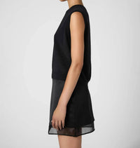 FRENCH CONNECTION Cosysoft Sleeveless Vest in black - women's jacket - alternate view
