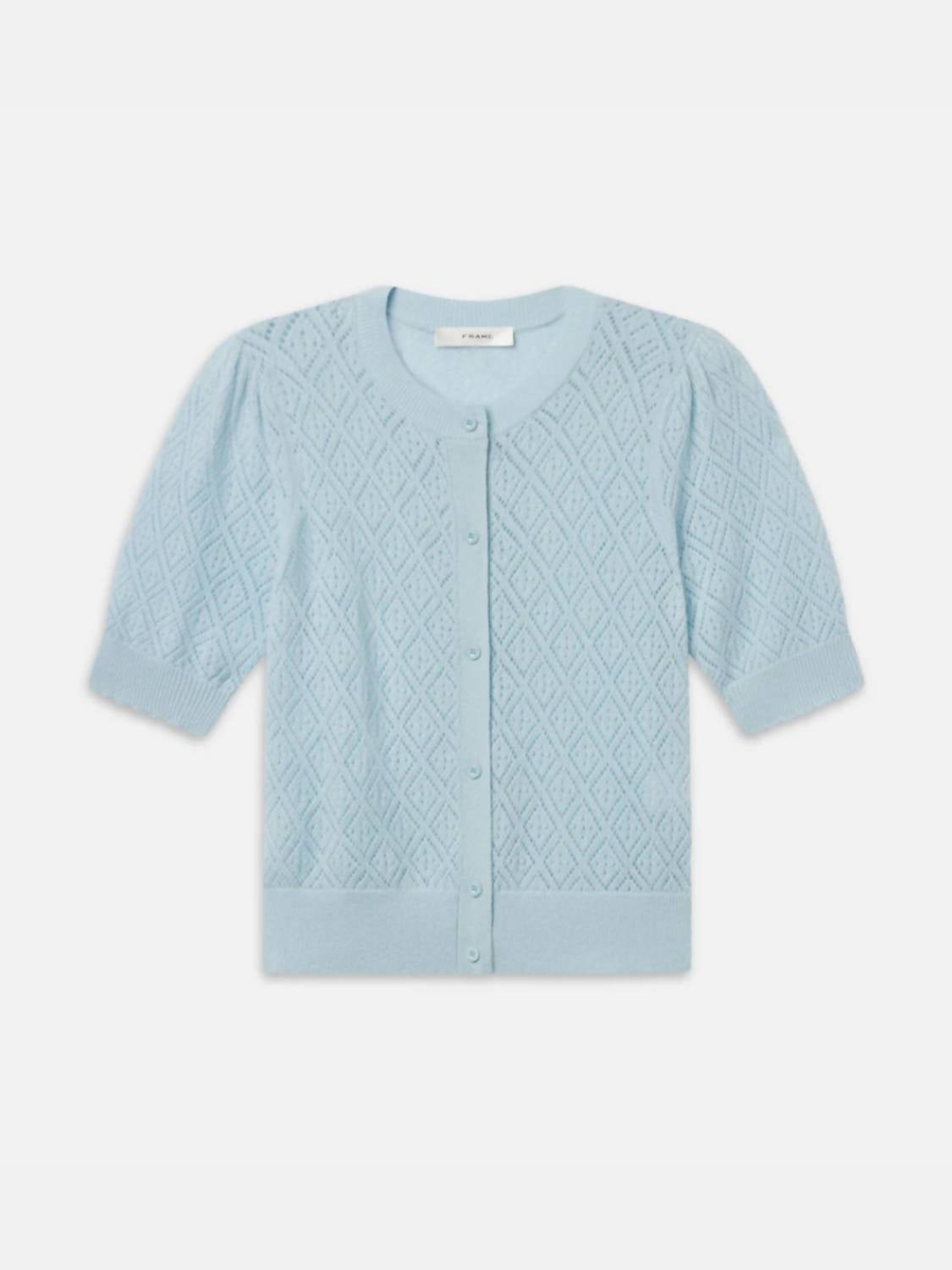Frame - Delicate Cashmere Short Sleeve Cardigan