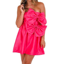 Peach Love - Claire Strapless Mini Dress