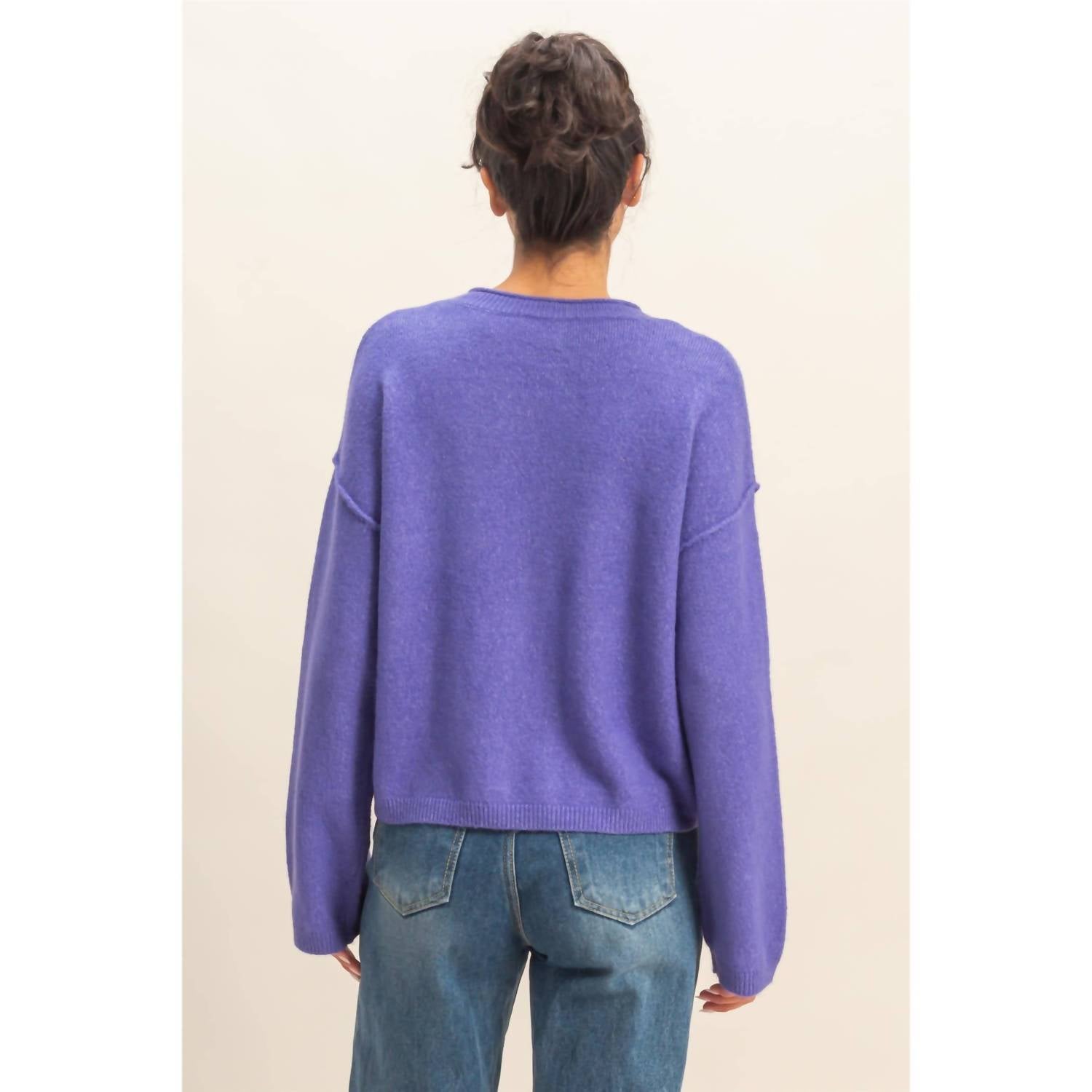 Hyfve - Pop Of Color Cardigan Sweater
