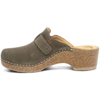 Aetrex Women's Madison Clog in olive - women's shoe - alternate view