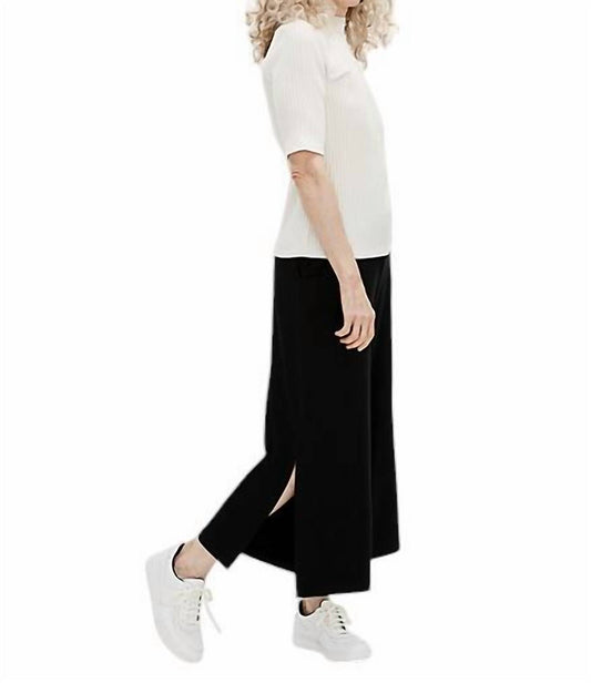 Eileen Fisher - Wide Leg Cropped Pant with Side Slits