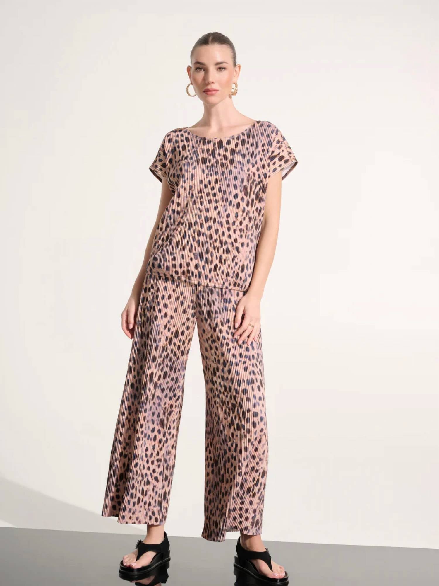 Joseph Ribkoff - Pleated Scuba Crepe Cocoon Top