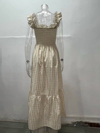 By A Thread - Tami Smocked Checker Dress