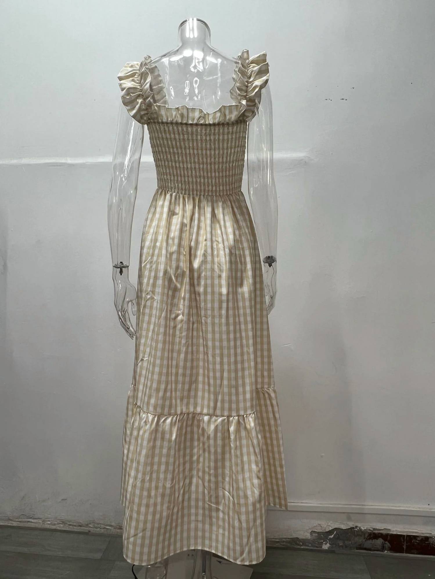 By A Thread - Tami Smocked Checker Dress