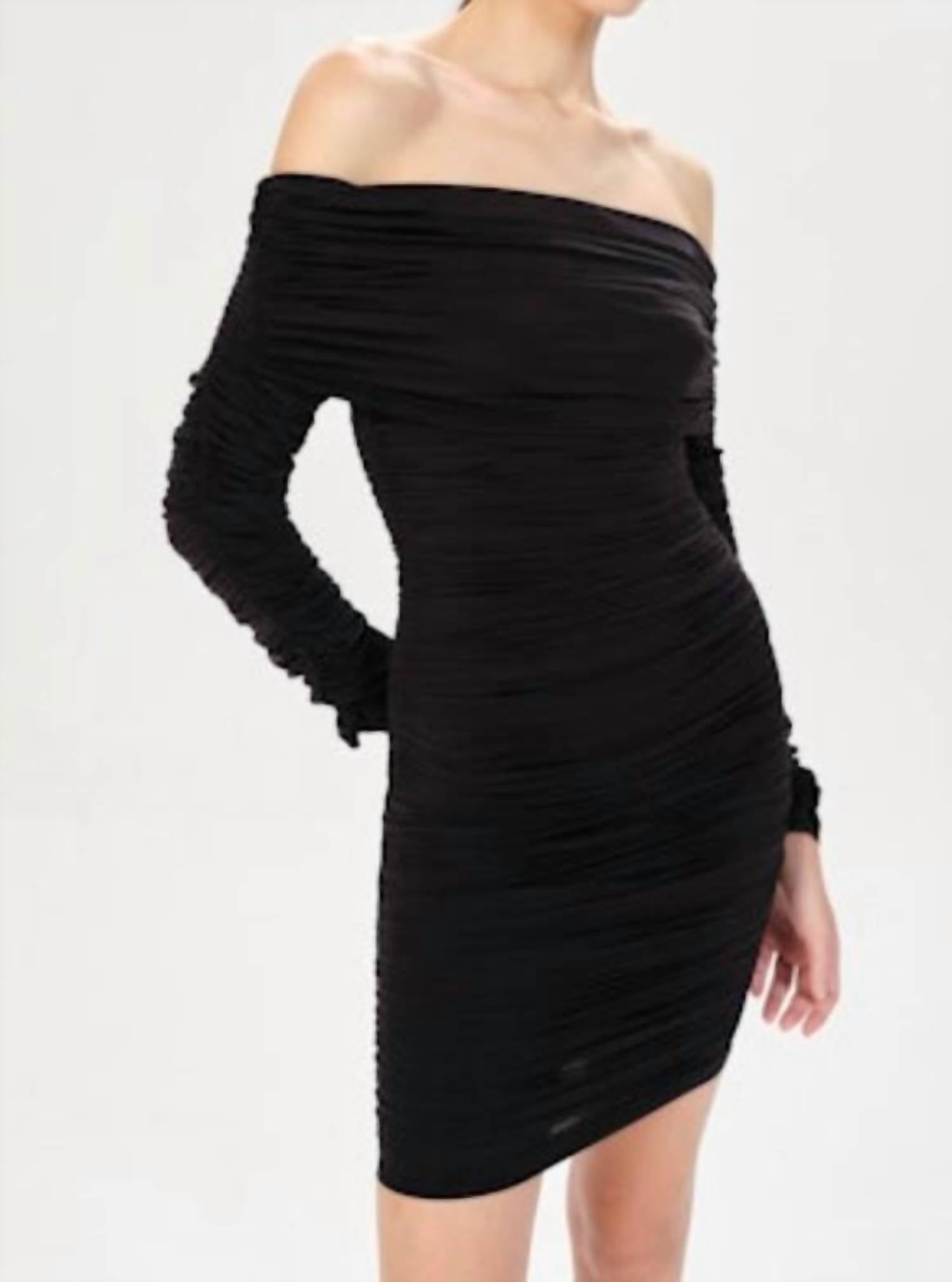 Maria Cher Alberti Akira Short Dress in black - women's dress - detail view