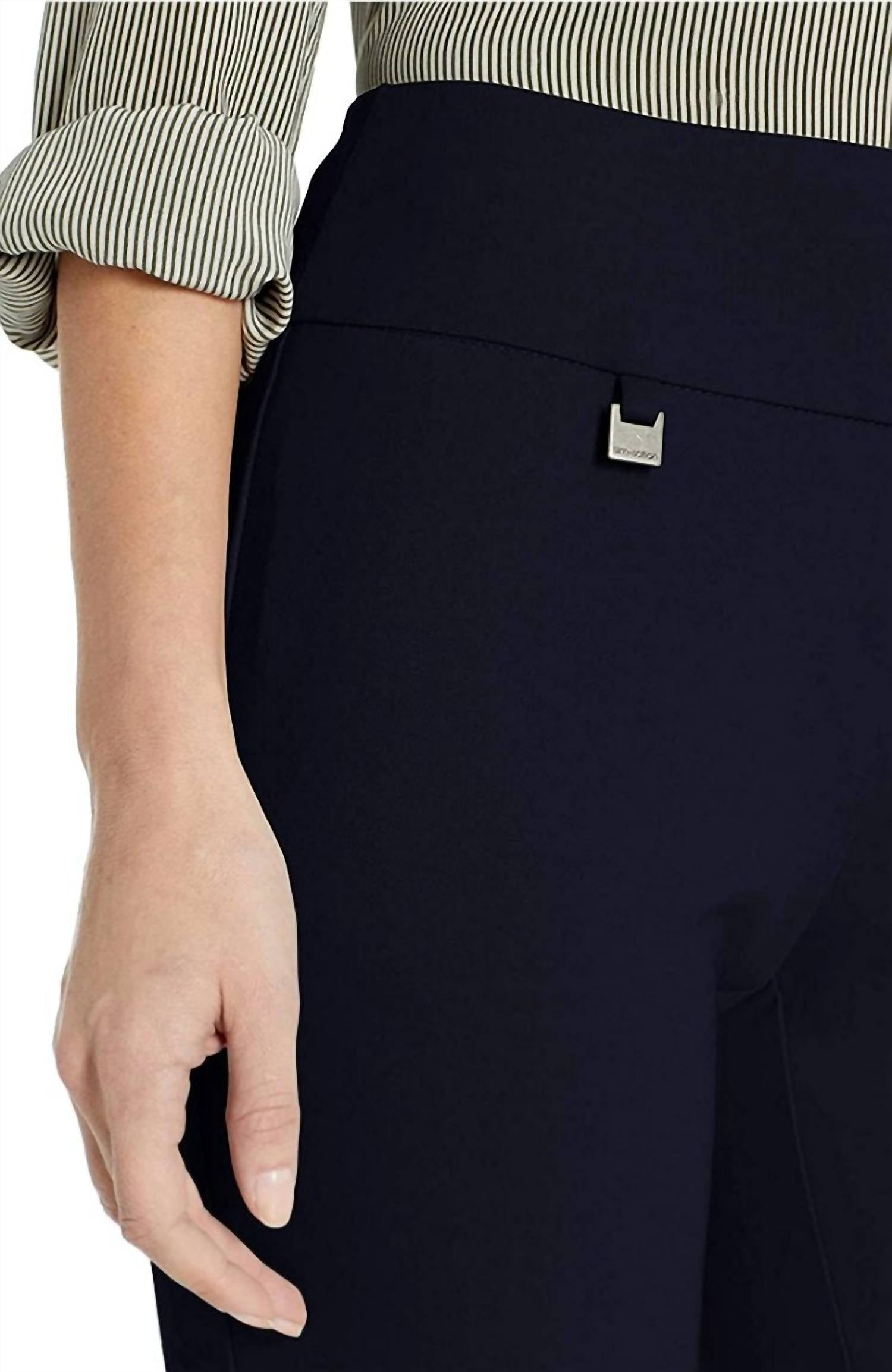 Slimsation By Multiples - Pull On Ease-y-fit Ankle Pants Petite