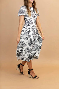 Tcec - Sofia Toile Midi Dress
