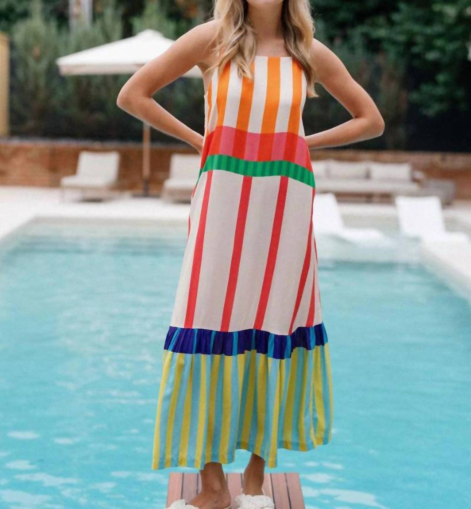 Briton Court - Charlie Striped Maxi Dress