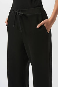 Joseph Ribkoff - Drawstring Pull On Wide Leg Pants