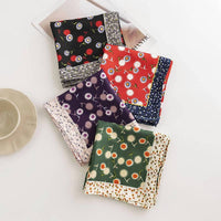 Funkyrel - Women's Dandelion Print Ruffle Scarf And Head Wrap