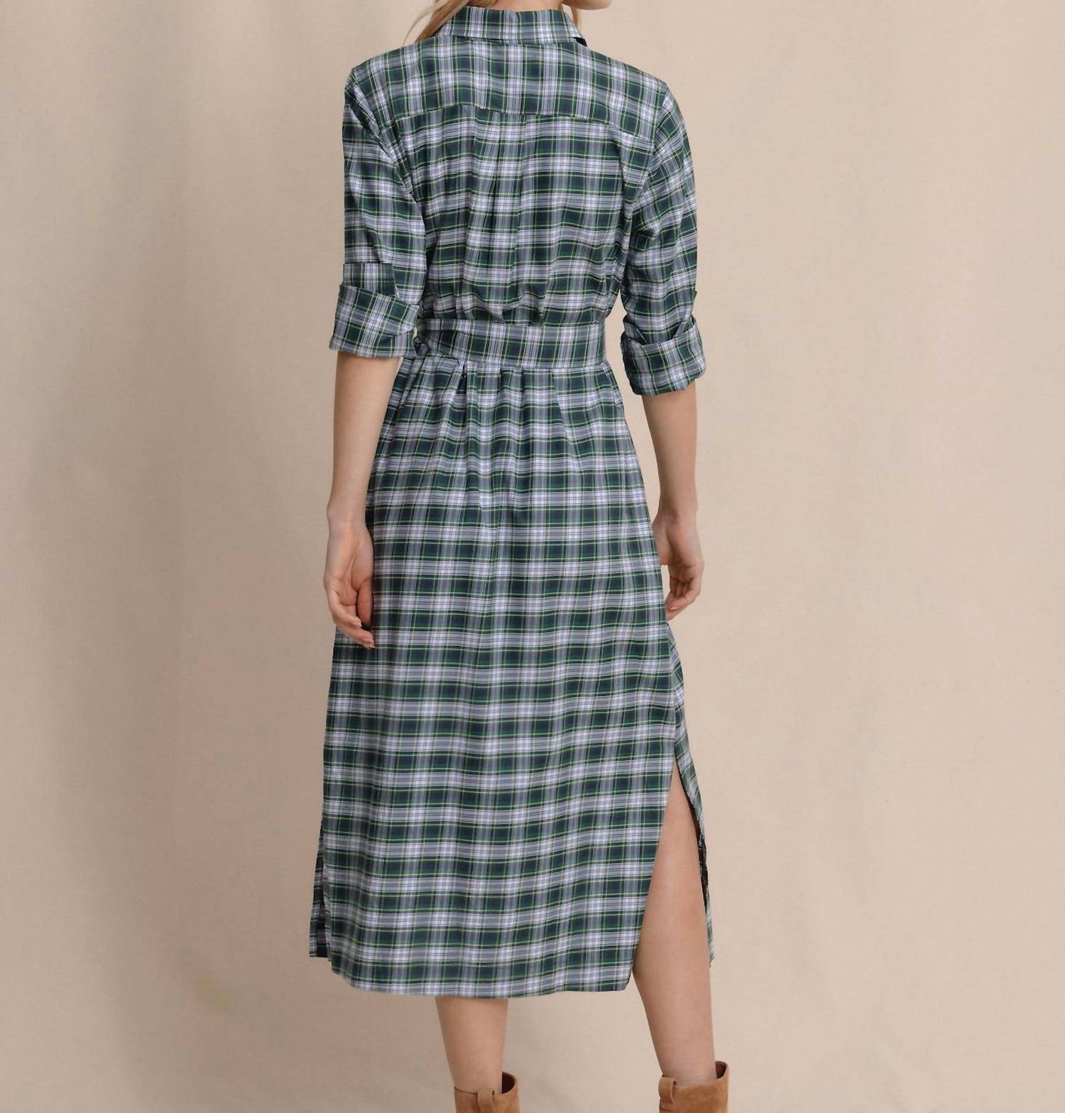 Southern Tide - Trista Gordan Tartan Shirt Dress
