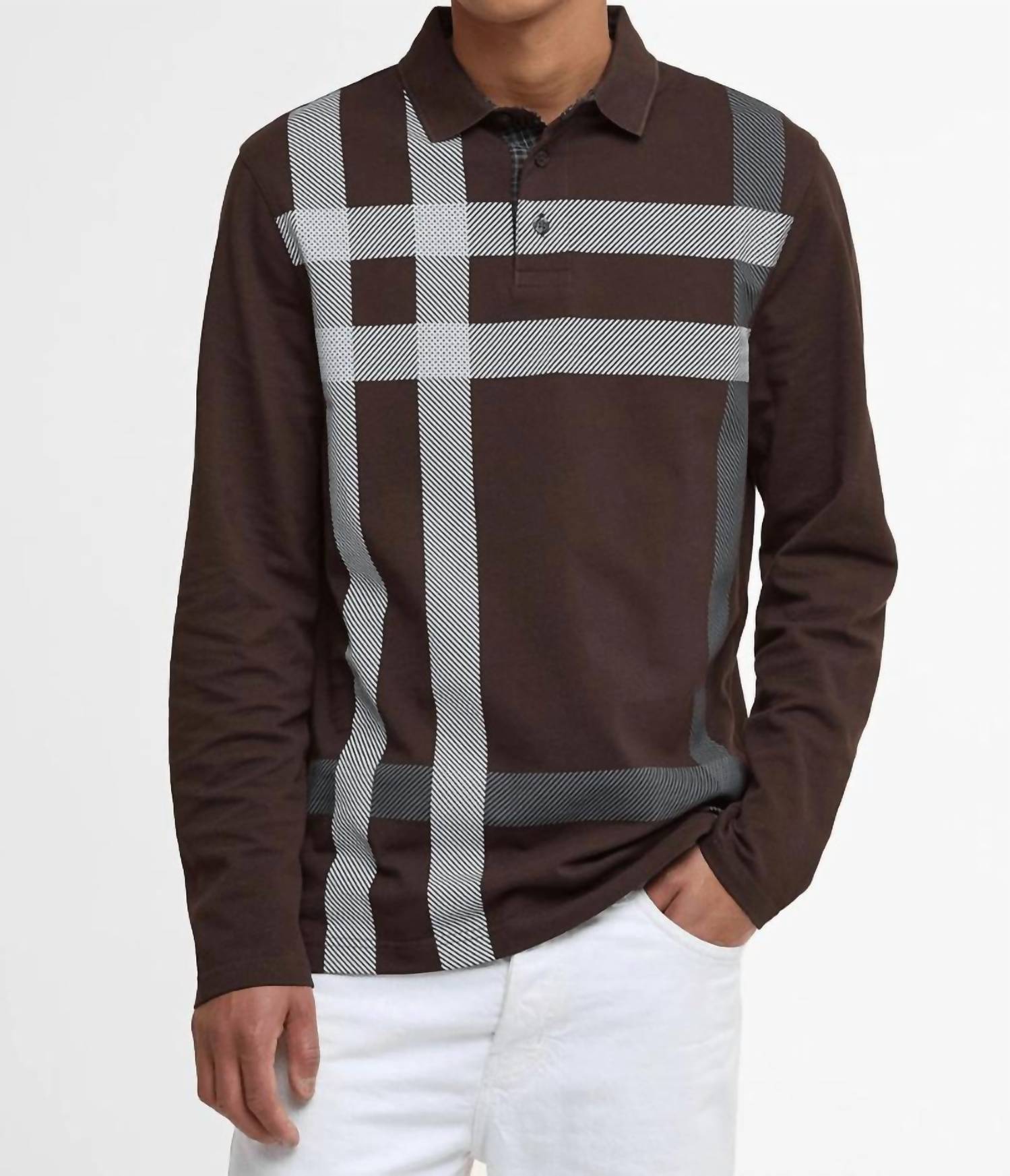 Barbour - Blaine Tartan Long-Sleeved Polo Shirt