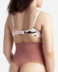 Danskin - 2-Pack Laser Thong Shaping Underwear With Scallop Edge