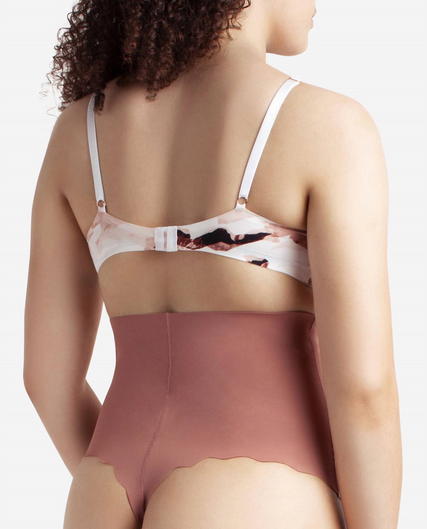 Danskin - 2-Pack Laser Thong Shaping Underwear With Scallop Edge
