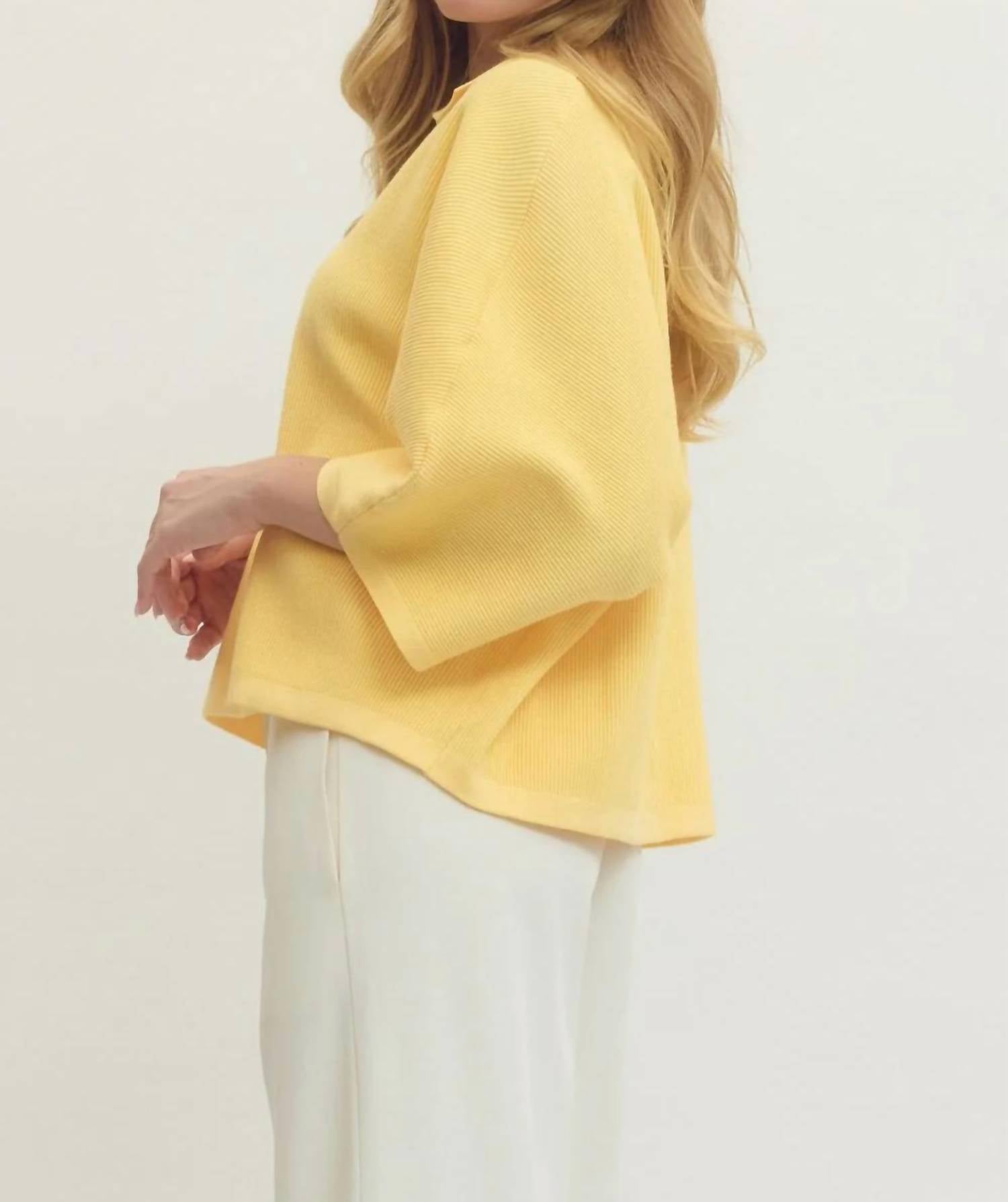 Entro - Butter Belle Knit Top