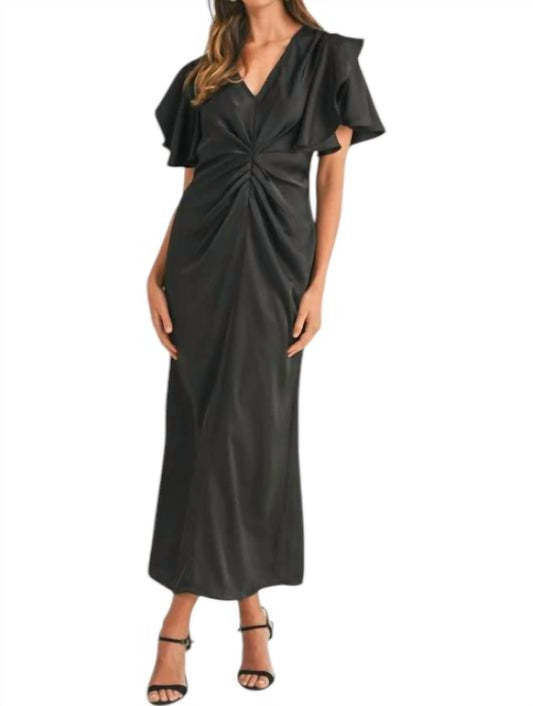 Mable - Ansley Satin MIdi Dress