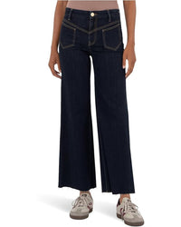 Kut From The Kloth - Charlotte High-rise Wide Leg Wide Front Seam Jeans