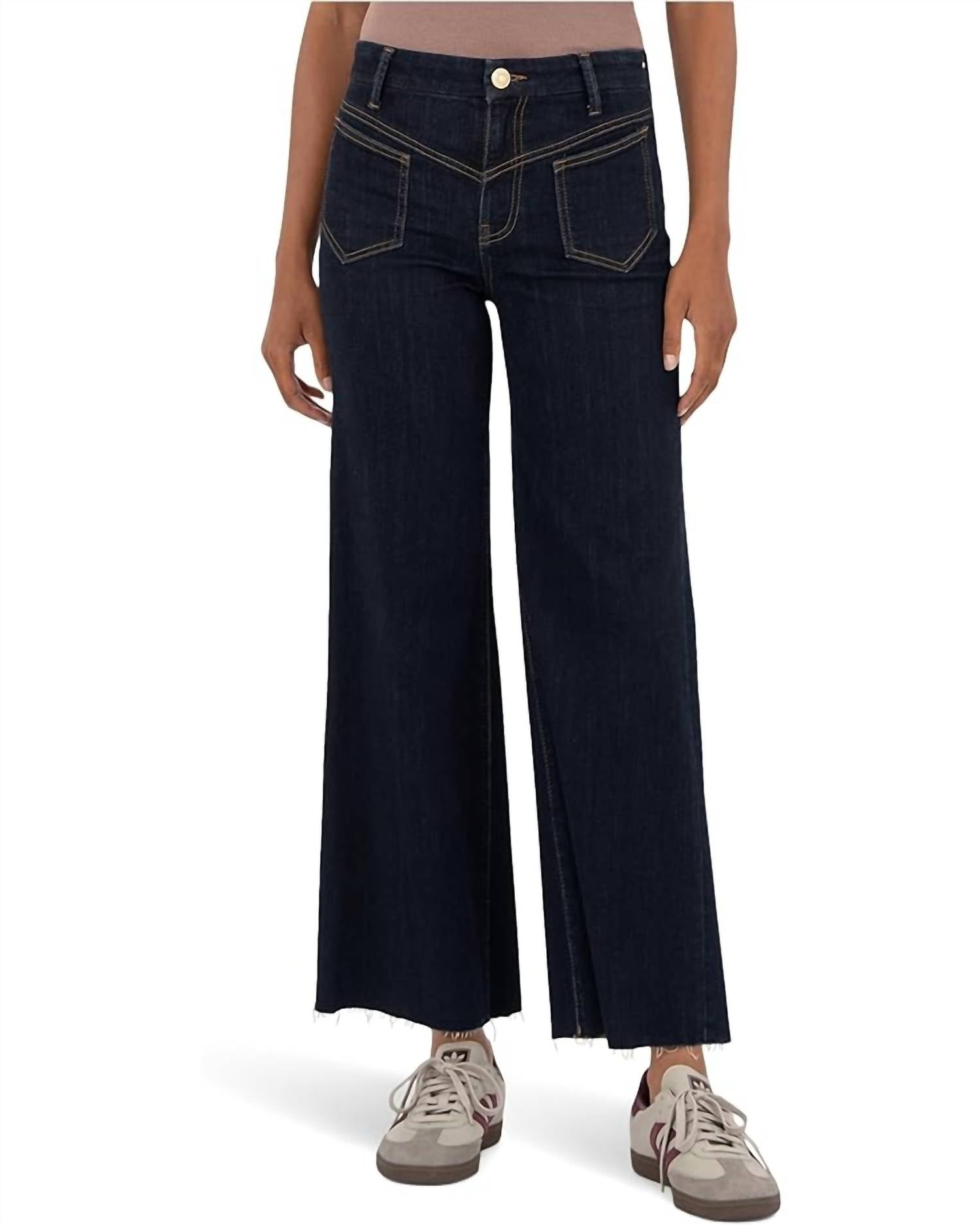 Kut From The Kloth - Charlotte High-rise Wide Leg Wide Front Seam Jeans