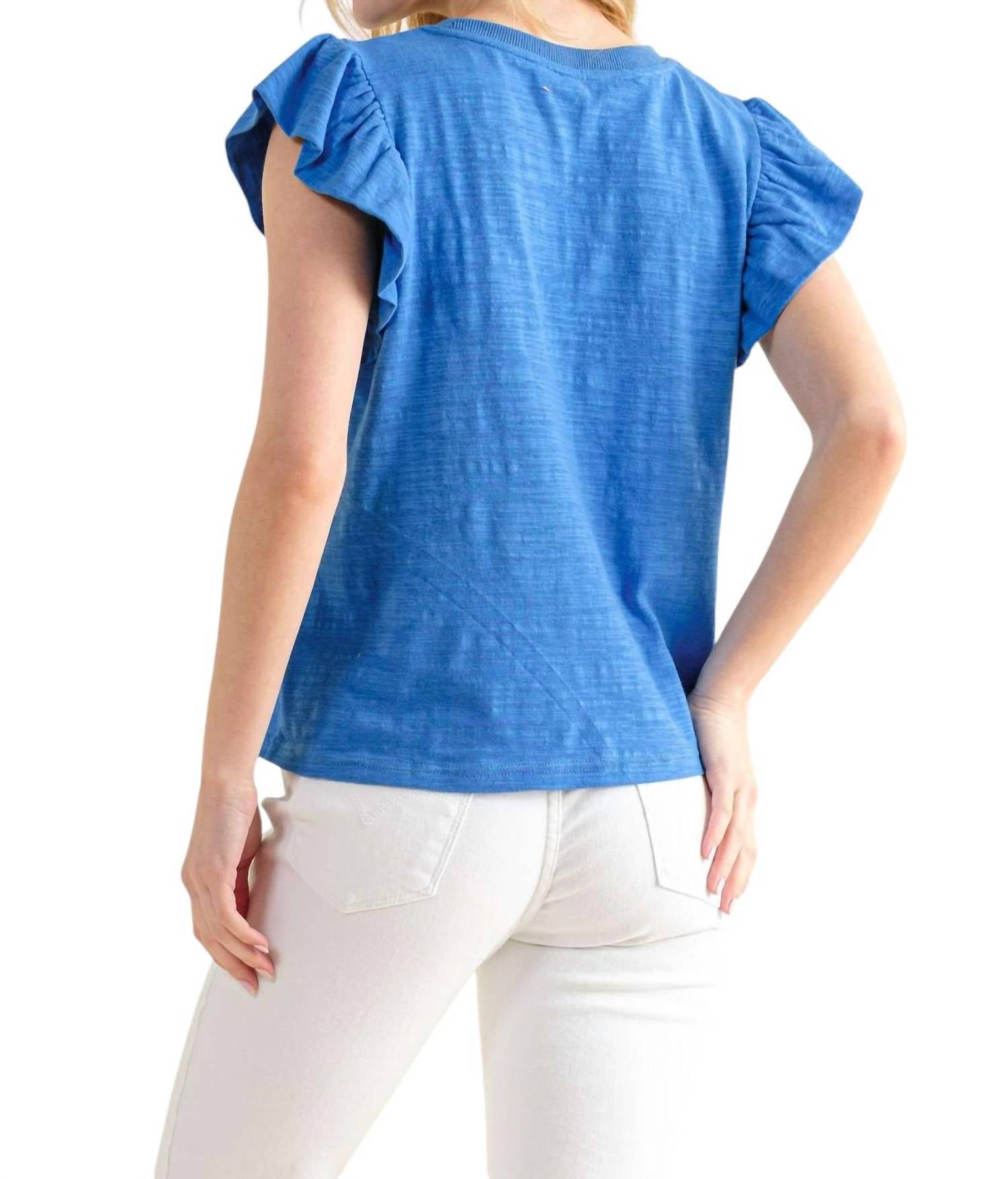 And The Why - Going Astray Ruffle Sleeve Tee
