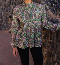 Oliphant - Long Sleeve Pintuck Blouse