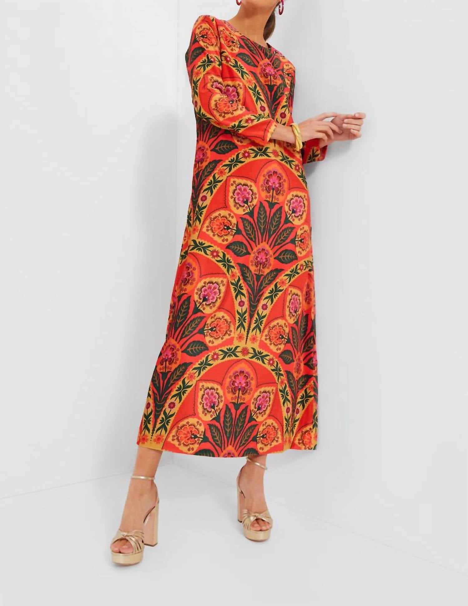 Oliphant - Positano Mock Neck Maxi Dress