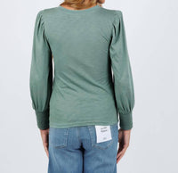 Nation Ltd - Loren Smocked Peasant Tee