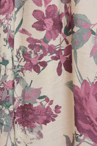 Gilli - Front Bow Tie Long Sleeve Print Midi Dress