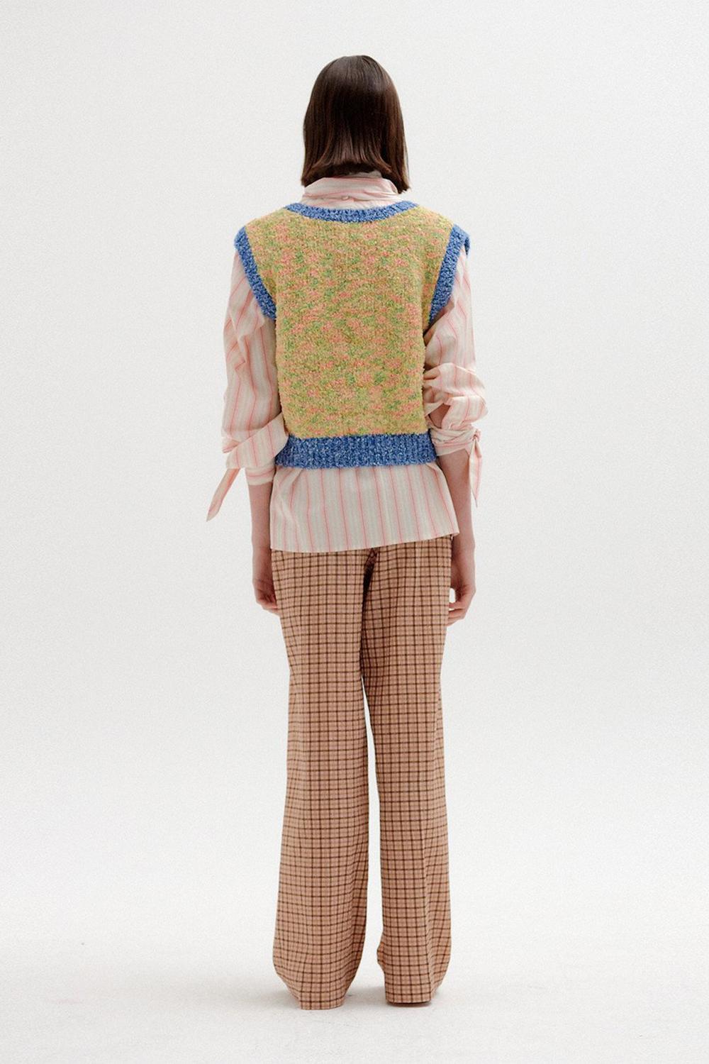 SIKI TRIMMED KNIT VEST