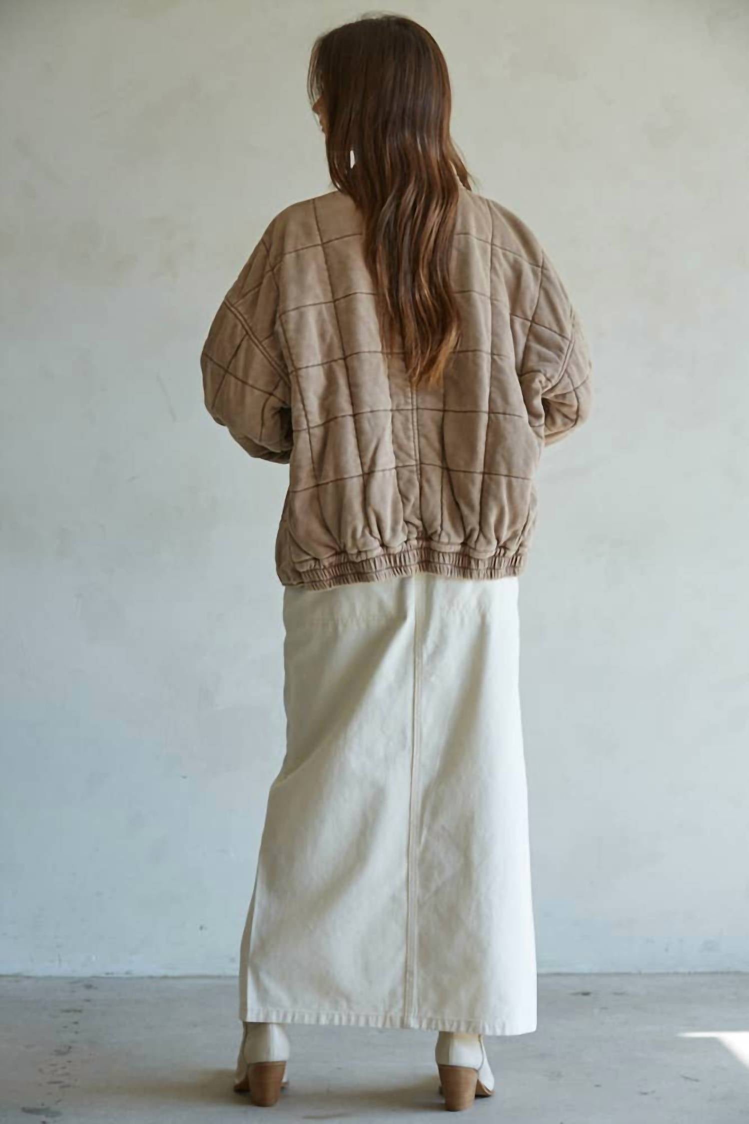 By Together - Quilted Knit Mineral Washed Jacket