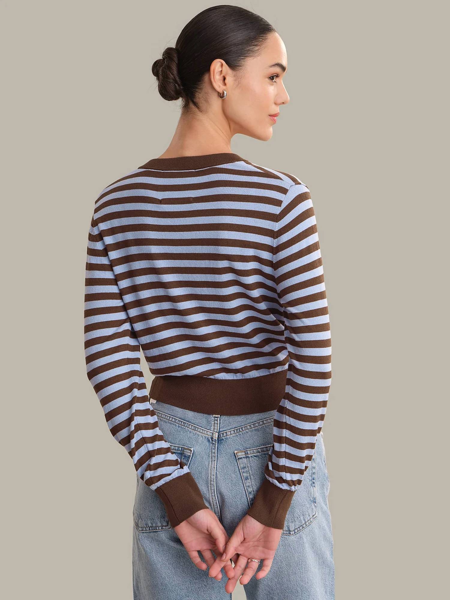 525 America - Striped Cardigan