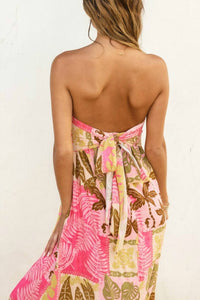 Vace - Island Breeze Strapless Tie Back Maxi Dress
