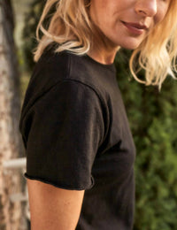 Frank & Eileen Women's Theo Perfect Top in black - women's t-shirt - alternate view