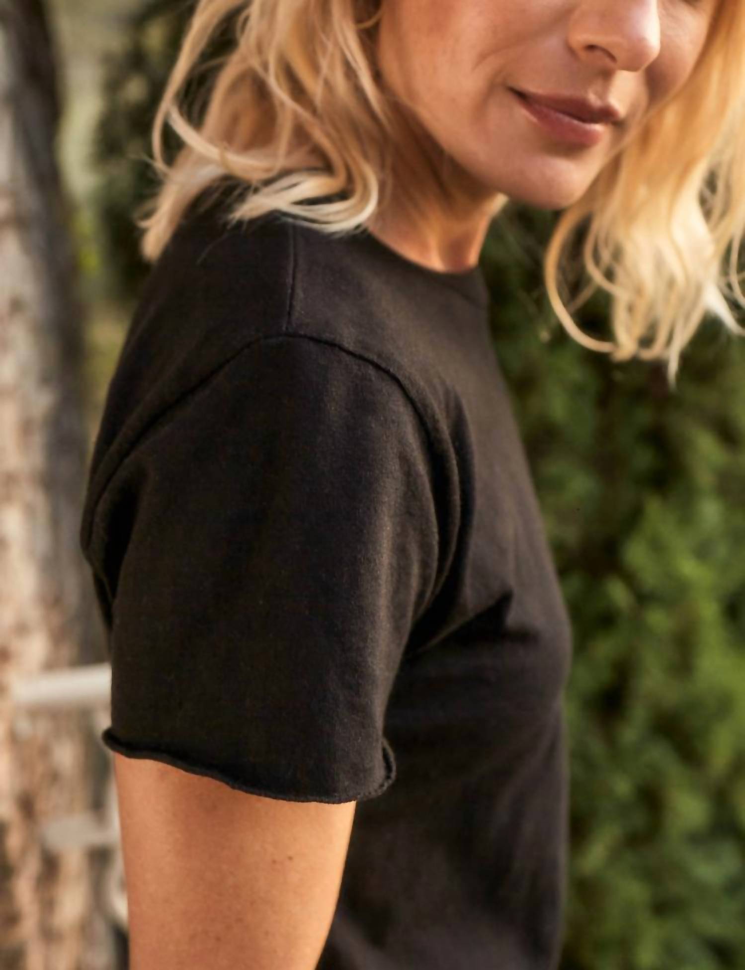 Frank & Eileen Women's Theo Perfect Top in black - women's t-shirt - alternate view