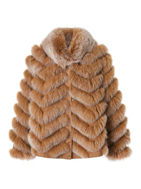 Diomi - Women's Silk Reversible Genuine Fur Jacket