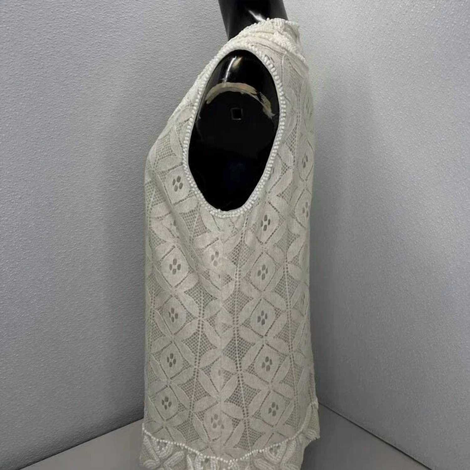 Tory Burch - Women's Beaded Lace Sleeveless Top