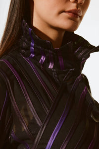 Joseph Ribkoff - Striped High-neck Jacket