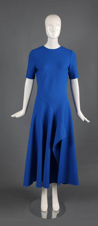 Oscar De La Renta - Short Sleeve Wave Dress