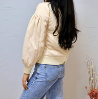 Before You - Rose's Quilted Bomber Jacket