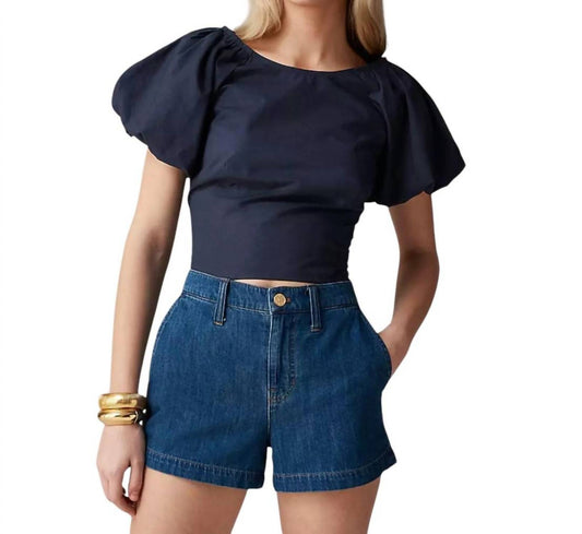 J.Crew - Fitted puff-sleeve top