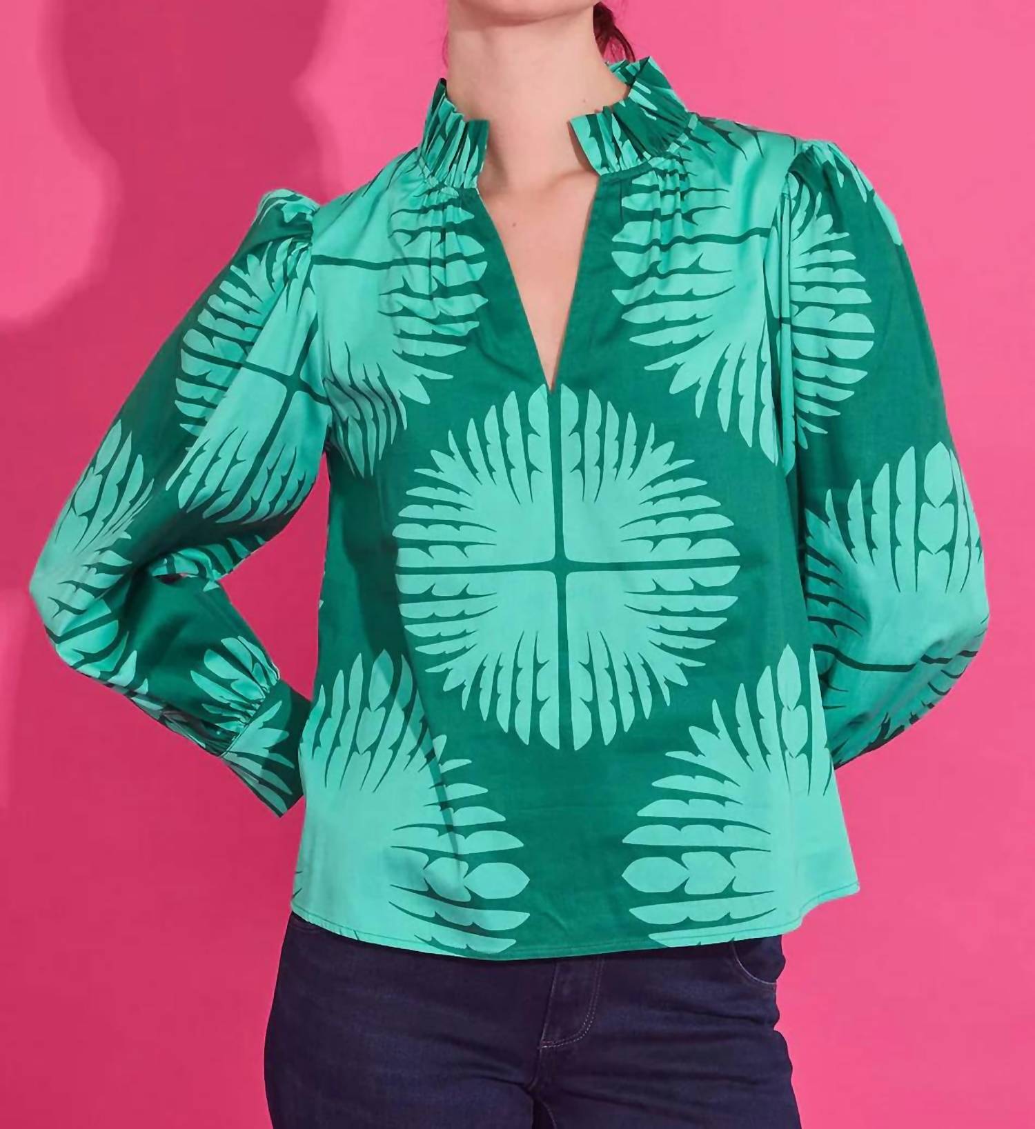Alden Adair - Palm Royal Phoebe Top