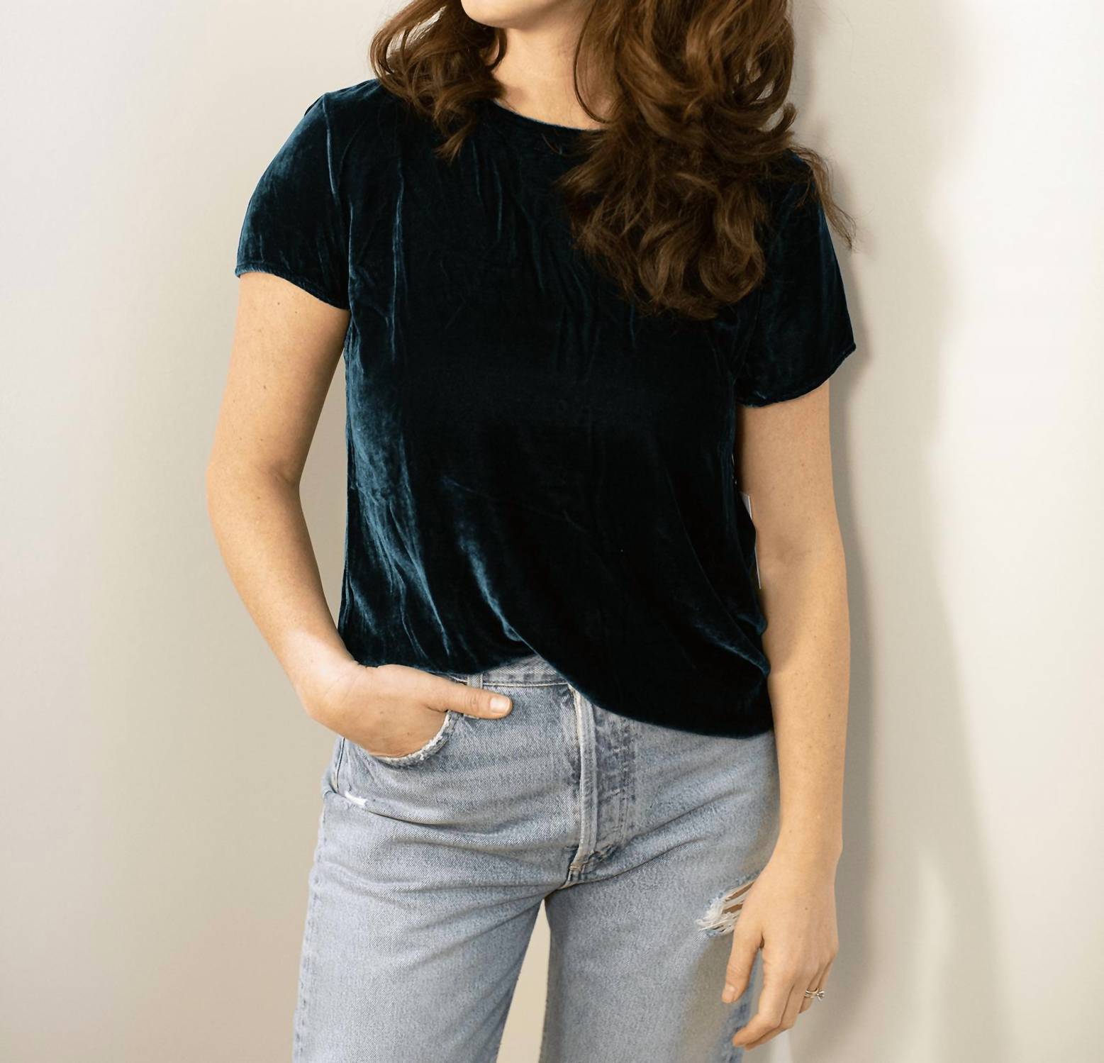 Bella Dahl - Button Back Crew Tee
