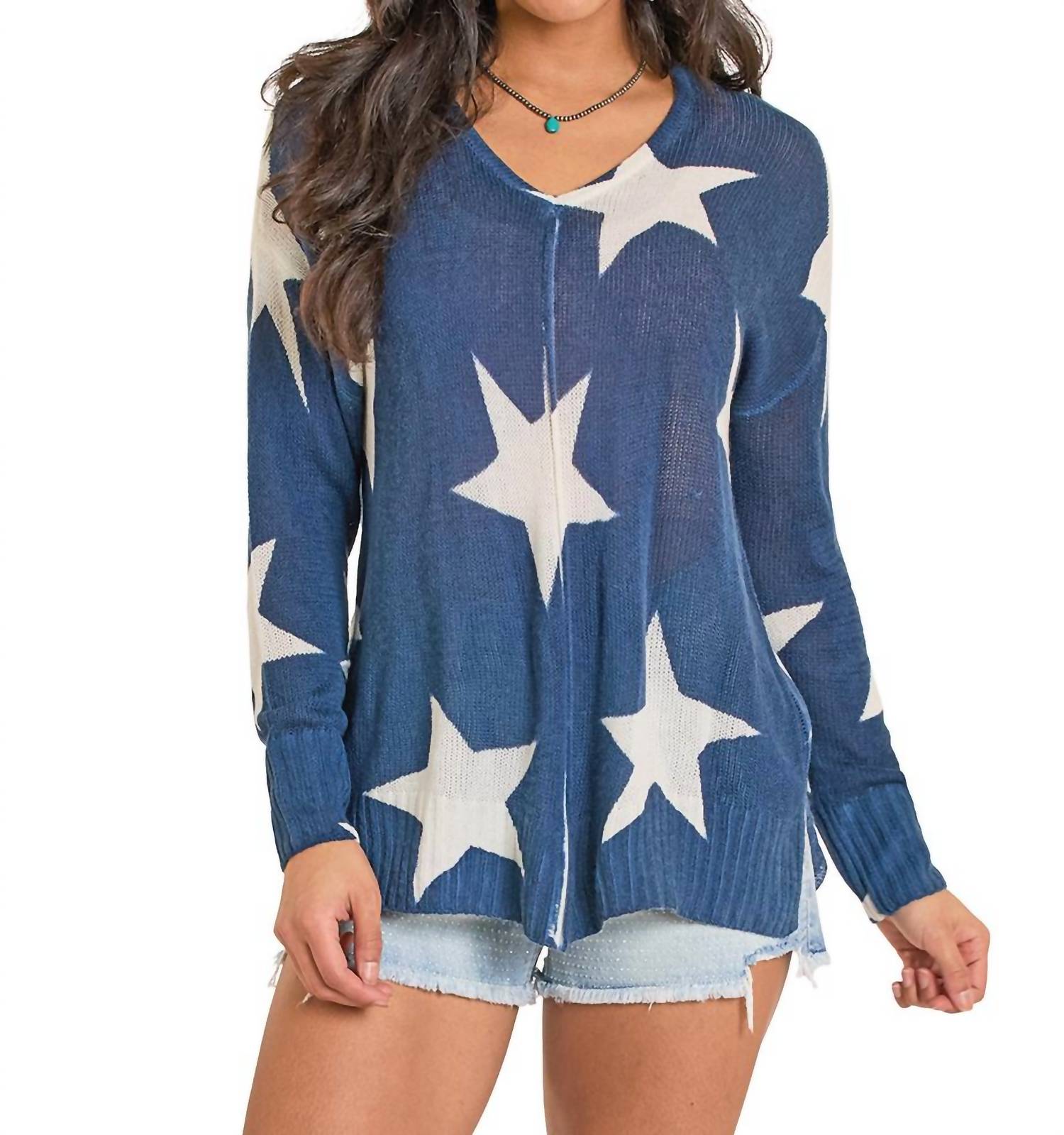 Rock & Roll Denim - Star Print Sweater