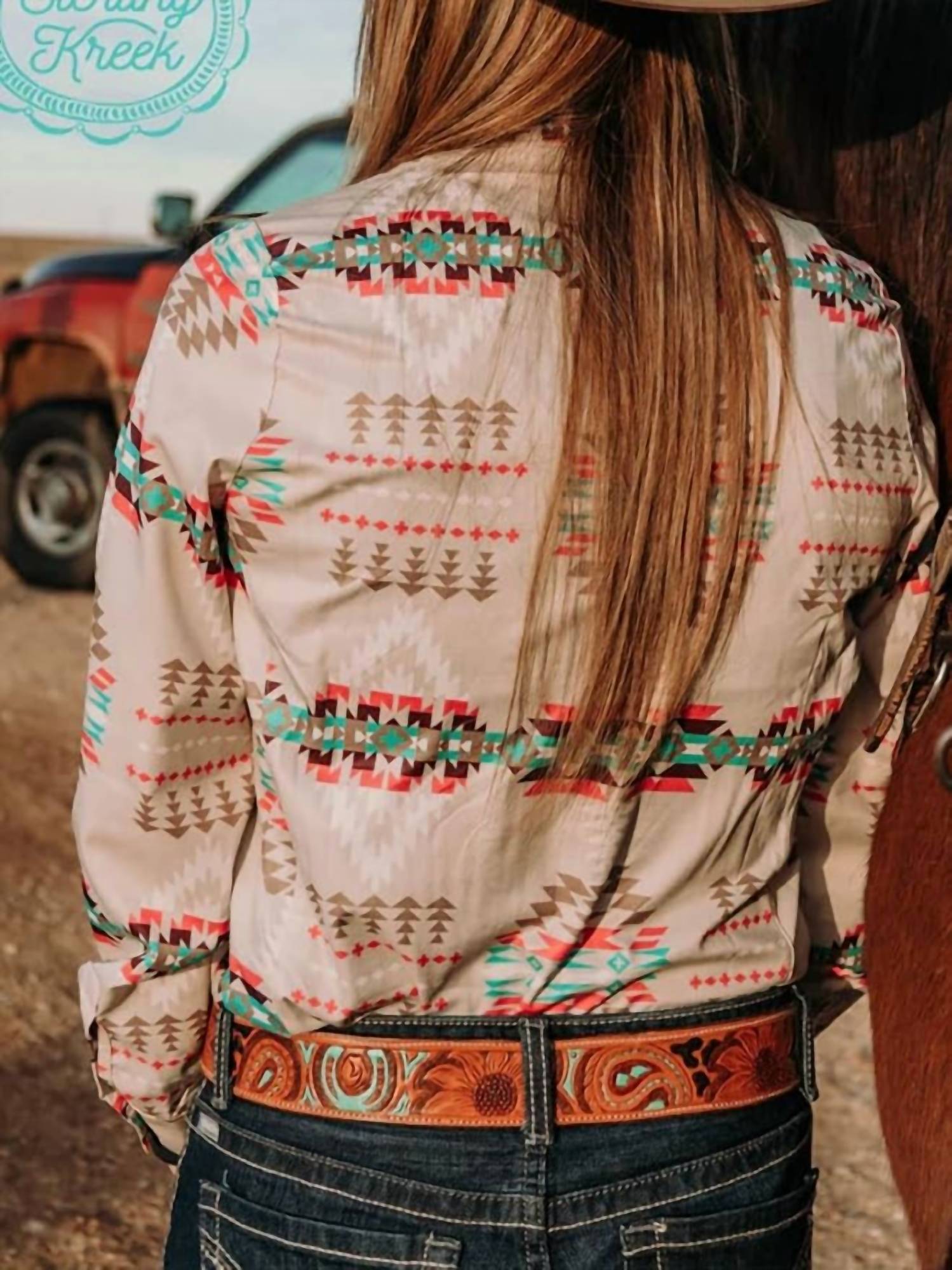 Sterling Kreek - Lesson In Leavin’ Snap Front Long Sleeve Top